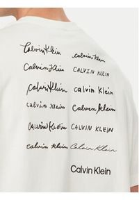 Calvin Klein Jeans T-Shirt LV04RE828G Biały Regular Fit. Kolor: biały. Materiał: bawełna #3