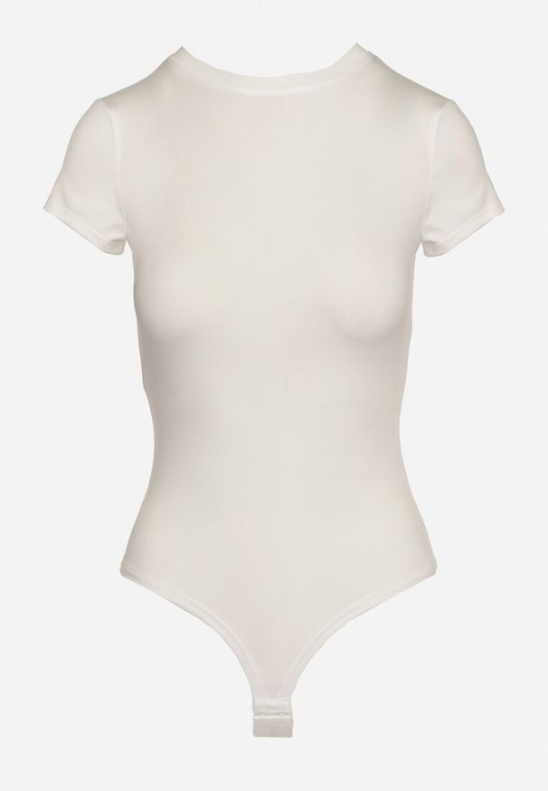 Born2be - Białe Klasyczne Body z Krótkim Rękawem Oarnie. Kolor: biały. Długość rękawa: krótki rękaw. Długość: krótkie. Styl: klasyczny