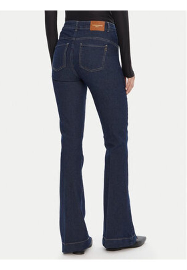 Rinascimento Jeansy CFC0125300003 Granatowy Flare Fit. Kolor: niebieski