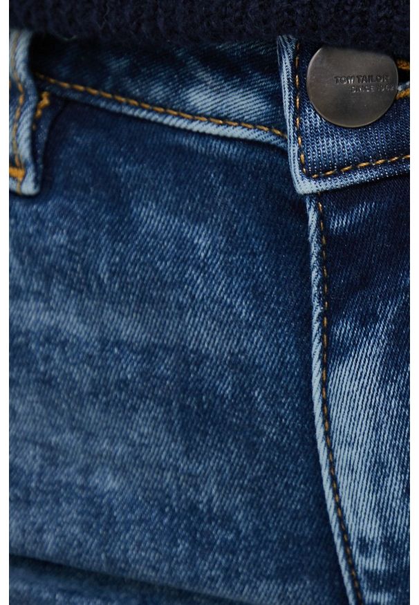 Tom Tailor Jeansy Kate damskie high waist. Stan: podwyższony. Kolor: niebieski