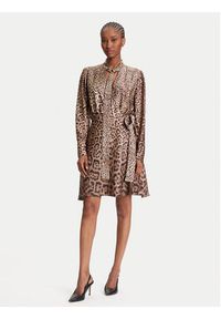 Marciano Guess Sukienka codzienna 5YGK28 7298A Brązowy Regular Fit. Okazja: na co dzień. Kolor: brązowy. Materiał: wiskoza. Typ sukienki: proste. Styl: casual #4