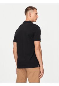 GANT - Gant Polo Shield 2220 Czarny Slim Fit. Typ kołnierza: polo. Kolor: czarny. Materiał: bawełna