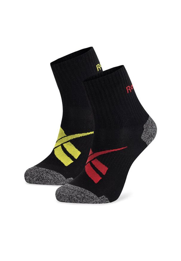 Reebok Skarpety długie R0418-SS24 (2-pack) Czarny. Kolor: czarny. Materiał: syntetyk