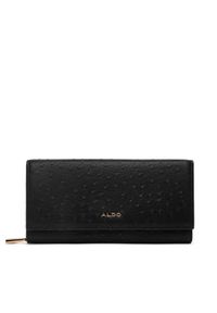 Aldo Duży Portfel Damski Wylaberia 14143685 Czarny. Kolor: czarny. Materiał: skóra