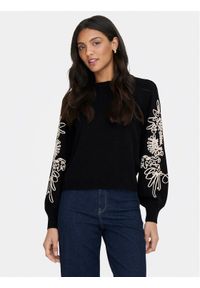 only - ONLY Sweter Magnolia 15367757 Czarny Regular Fit. Kolor: czarny. Materiał: syntetyk #1