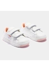 Buty sportowe Sneakersy dziewczęce, Joma W.Play Jr 21 WPLAYW. Okazja: na co dzień. Kolor: biały, wielokolorowy, różowy. Materiał: materiał, syntetyk. Szerokość cholewki: normalna. Sport: turystyka piesza