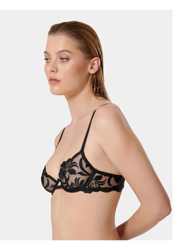 Bluebella Biustonosz z fiszbiną Leonora 42204 Czarny. Kolor: czarny. Materiał: syntetyk