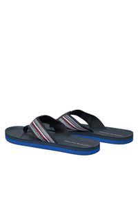 TOMMY HILFIGER - Tommy Hilfiger Japonki Comfort Hilfiger Beach Sandal FM0FM04910 Niebieski. Kolor: niebieski