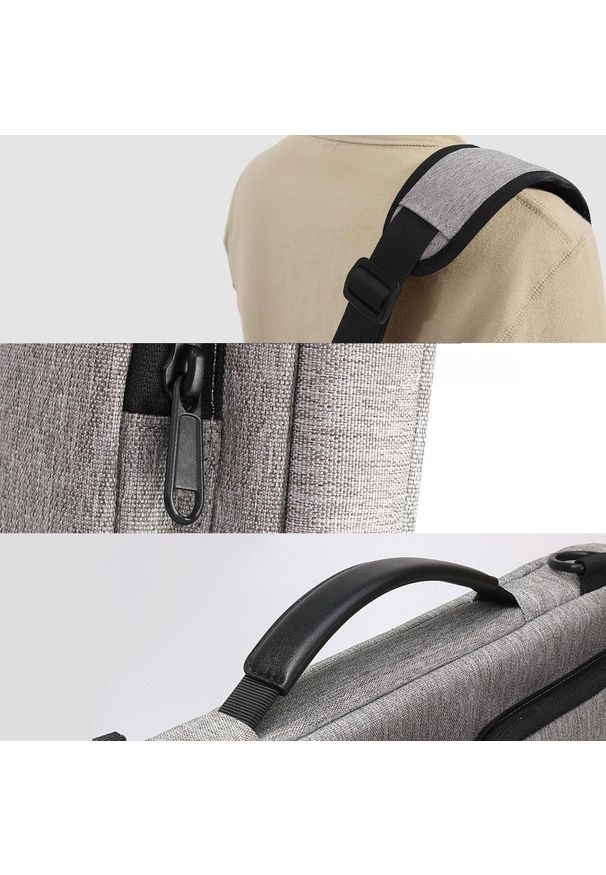 TECH-PROTECT - Torba Tech-Protect Defender Bag Laptop 15-16 szary. Kolor: szary. Materiał: materiał. Styl: casual, elegancki