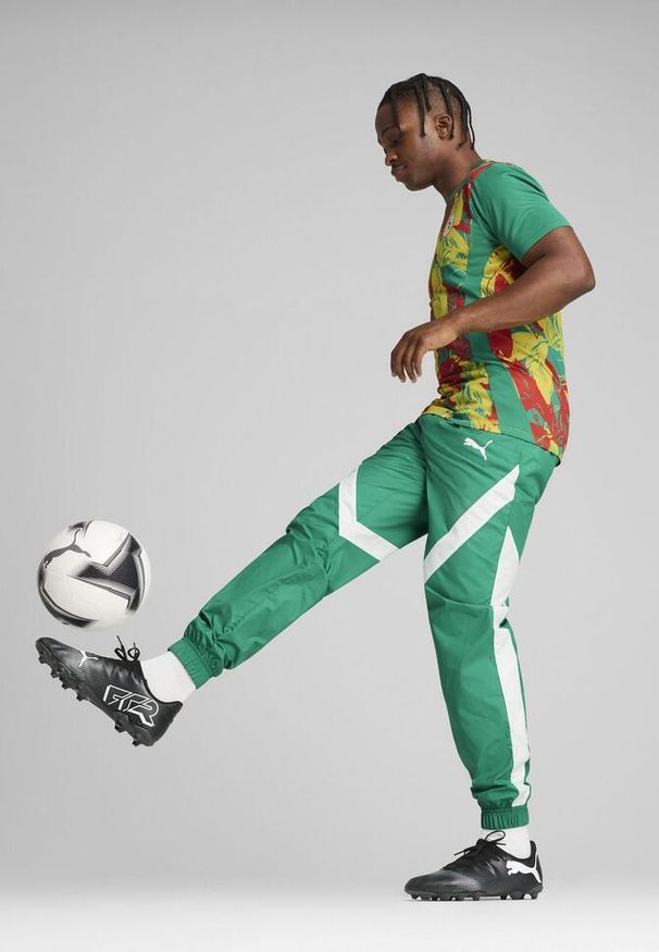 Puma - Męskie spodnie przedmeczowe Senegal 2025 PUMA Sport Green White. Kolor: biały, wielokolorowy, zielony