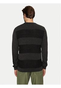 Jack & Jones - Jack&Jones Sweter Hugo 12258607 Czarny Regular Fit. Kolor: czarny. Materiał: bawełna