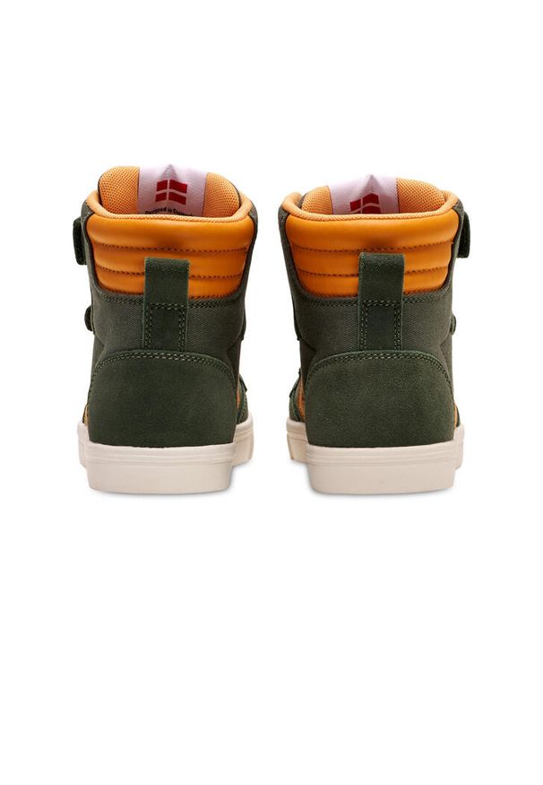 Dziecięce trenery high top Hummel Slimmer Stadil. Kolor: wielokolorowy, zielony, szary