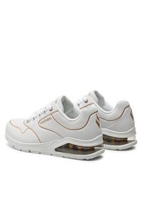skechers - Skechers Sneakersy Golden Trim 155637/WTGD Biały. Kolor: biały. Materiał: skóra