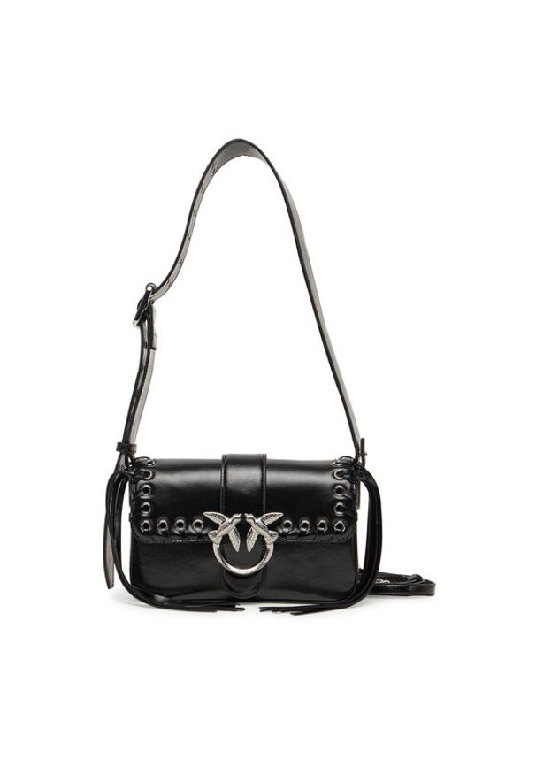 Pinko - PINKO Torebka Love One Mini Slouchy Fl PE 25 PLTT 104340 A28D Czarny. Kolor: czarny