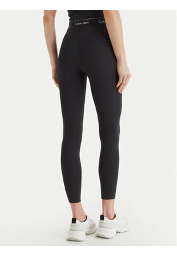 Calvin Klein Performance Legginsy LVGWS5L609 Czarny Slim Fit. Kolor: czarny. Materiał: syntetyk