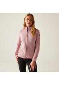 Regatta - Polar damski rozsuwany Elzie. Kolor: różowy. Materiał: polar. Sport: turystyka piesza #1