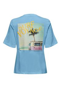 only - ONLY T-Shirt 15295382 Niebieski Regular Fit. Kolor: niebieski. Materiał: bawełna #4