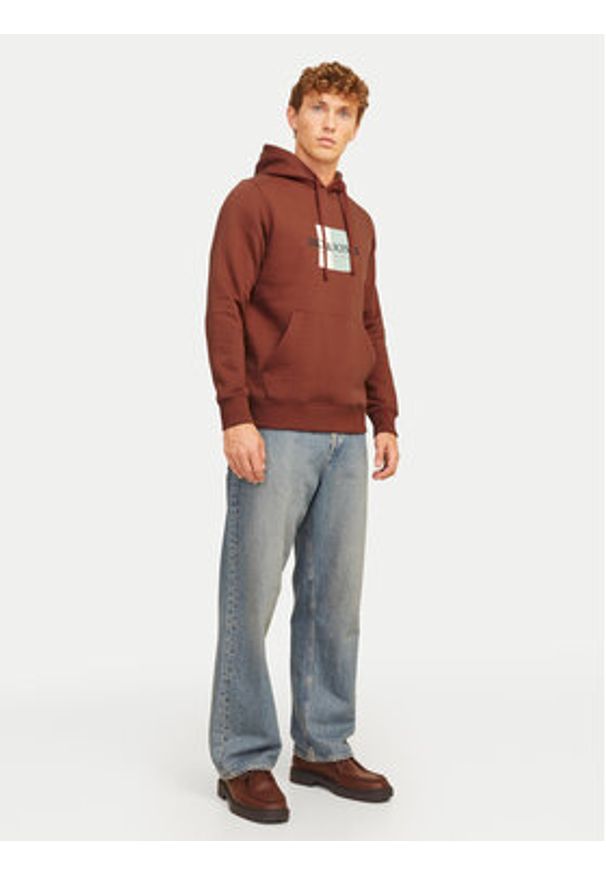 Jack & Jones - Jack&Jones Bluza 12262513 Brązowy Regular Fit. Kolor: brązowy. Materiał: syntetyk