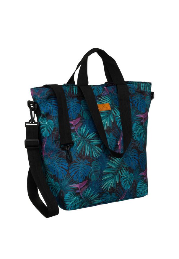ROVICKY - Shopperka damska Rovicky R-TZ15605 liście. Styl: casual. Rodzaj torebki: na ramię