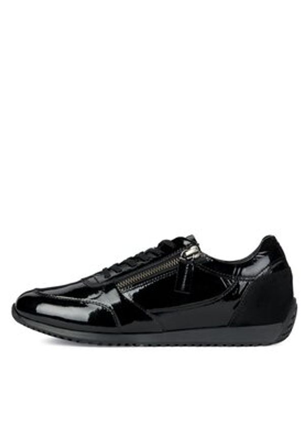 Geox Sneakersy D Calithe D36N0A 06722 C9999 Czarny. Kolor: czarny. Materiał: zamsz, skóra