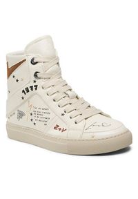Zadig&Voltaire Sneakersy ZV1747 High Flash SWSN00344 Biały. Kolor: biały. Materiał: skóra #5