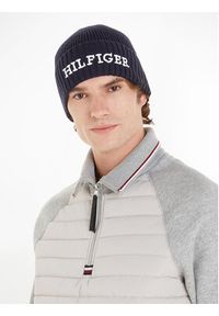 TOMMY HILFIGER - Tommy Hilfiger Czapka Monotype Beanie AM0AM11737 Granatowy. Kolor: niebieski. Materiał: bawełna