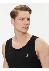 Brave Soul Tank top MV-149FALLEN Czarny Slim Fit. Kolor: czarny. Materiał: bawełna
