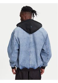 Hugo - HUGO Kurtka jeansowa Enjo 50541735 Niebieski Relaxed Fit. Kolor: niebieski. Materiał: bawełna #7