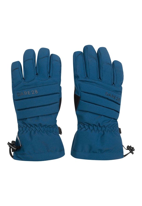 DARE 2B - Damskie Rękawice Narciarskie Z Logo Charisma III. Kolor: szary, niebieski, wielokolorowy. Sezon: zima. Sport: narciarstwo