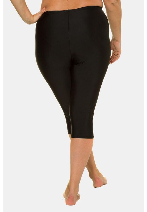 ULLA POPKEN - Damskie Rybaczki do pływania do kolan komfortowy stretch. Kolekcja: plus size. Kolor: czarny. Materiał: poliamid, elastan. Długość: do kolan