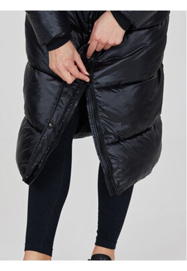 Athlecia Kurtka puchowa Elly W Maxi Puffer EA233361 Czarny Regular Fit. Kolor: czarny. Materiał: syntetyk