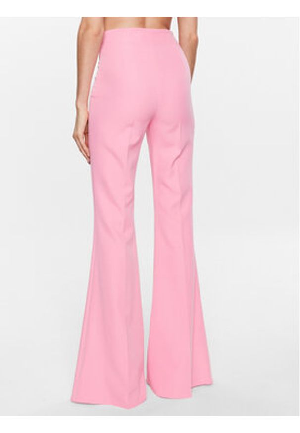 Nissa Spodnie materiałowe P13934 Różowy Regular Fit. Kolor: różowy. Materiał: materiał, syntetyk