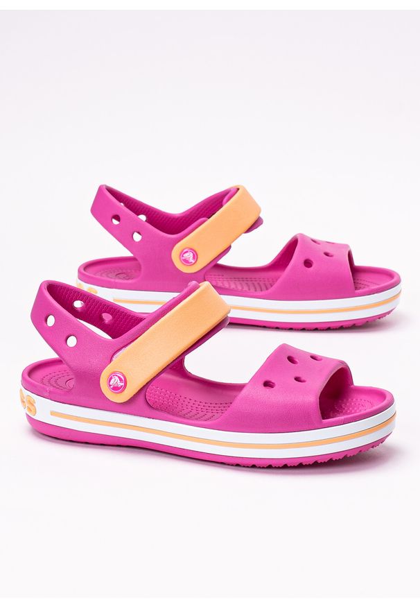 Sandałki dziecięce różowe Crocs Crocband. Kolor: różowy