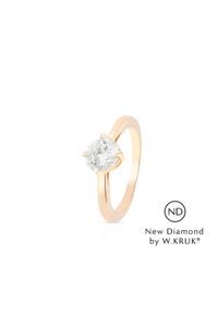 W.KRUK Wspaniały Złoty Pierścionek - złoto 750, New diamond by w.kruk 1,00 ct - XWK/PB-04. Materiał: złote. Kolor: złoty. Wzór: aplikacja, kolorowy. Kamień szlachetny: diament, brylant #1