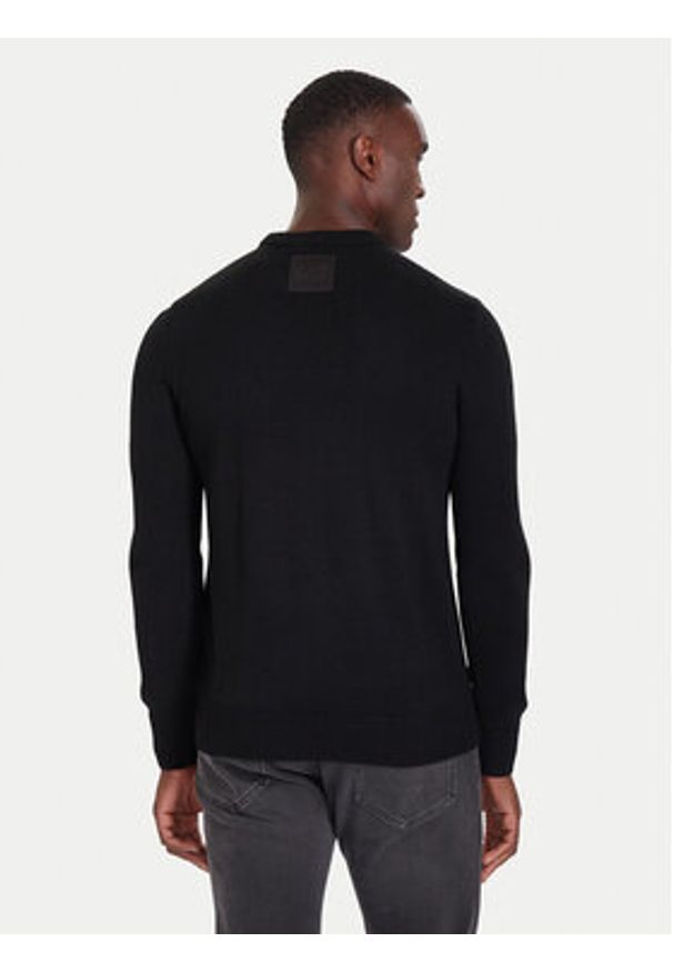 EA7 Emporio Armani Sweter 7M000925 AF17667 UC001 Czarny Regular Fit. Kolor: czarny. Materiał: wełna, syntetyk