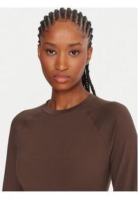 Reebok Koszulka techniczna Reebok X Ewa Chodakowska RK25316CCW Brązowy Slim Fit. Kolor: brązowy. Materiał: syntetyk #9
