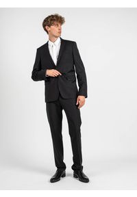 Les Hommes Garnitur "Classic City" | LKW100 312U | Classic City Suit | Mężczyzna | Czarny. Kolor: czarny. Materiał: lycra, wełna, poliester