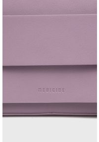 medicine - Medicine torebka kolor fioletowy. Kolor: fioletowy. Rodzaj torebki: na ramię