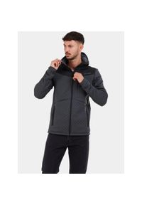 FUNDANGO - Sweter męski Fundango Ashford. Kolor: czarny, szary, wielokolorowy. Materiał: polar. Sezon: zima. Sport: turystyka piesza