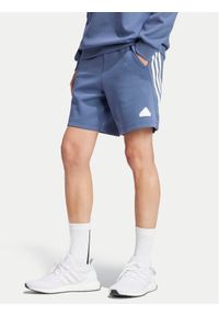 Adidas - adidas Szorty sportowe Future Icons 3-Stripes IR9199 Granatowy Regular Fit. Kolor: niebieski. Materiał: bawełna. Styl: sportowy