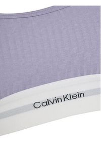 Calvin Klein Underwear Biustonosz top LV00QF8018 Fioletowy. Kolor: fioletowy. Materiał: bawełna #4