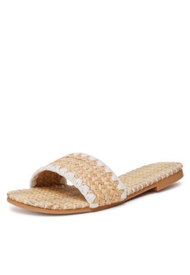 DeeZee Klapki BP6097-5 Beżowy. Kolor: beżowy