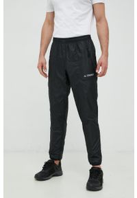 adidas TERREX spodnie outdoorowe Multi męskie kolor czarny proste. Kolor: czarny. Materiał: materiał #1