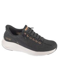 skechers - Buty sportowe Sneakersy damskie, Slip-ins: Contour Foam - Golden Hour. Kolor: czarny. Materiał: syntetyk, materiał #1