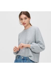 Cropp - Miękki sweter basic - Jasny szary. Kolor: szary #1