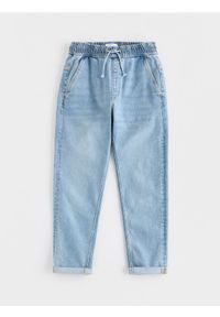 Reserved - Jeansy carrot fit - niebieski. Kolor: niebieski