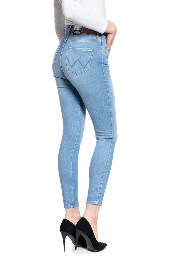 Wrangler - SPODNIE DAMSKIE WRANGLER HIGH RISE SKINNY SOFT CLOUD W27HZI29R 112128152