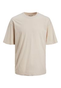 Jack & Jones - Jack&Jones T-Shirt Brink 12185628 Beżowy Loose Fit. Kolor: beżowy. Materiał: bawełna #4