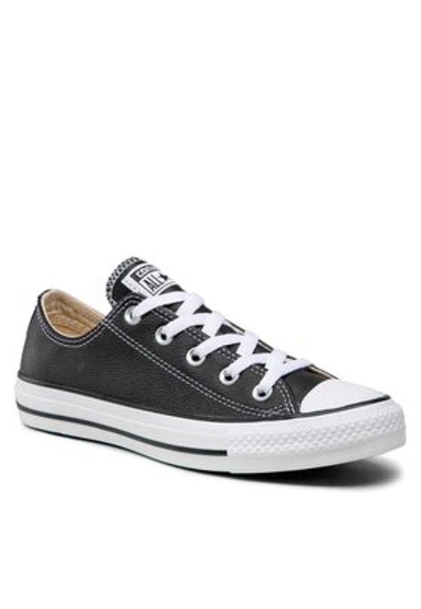 Converse Trampki Chuck Taylor All Star Ox 132174C Czarny. Kolor: czarny. Materiał: skóra