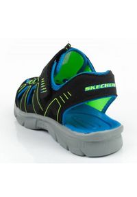 skechers - Sandały Skechers 406520L/BBLM czarne. Zapięcie: rzepy. Kolor: czarny. Materiał: syntetyk, materiał #5